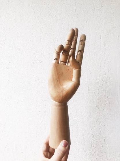 Vintage Wooden Hand Model