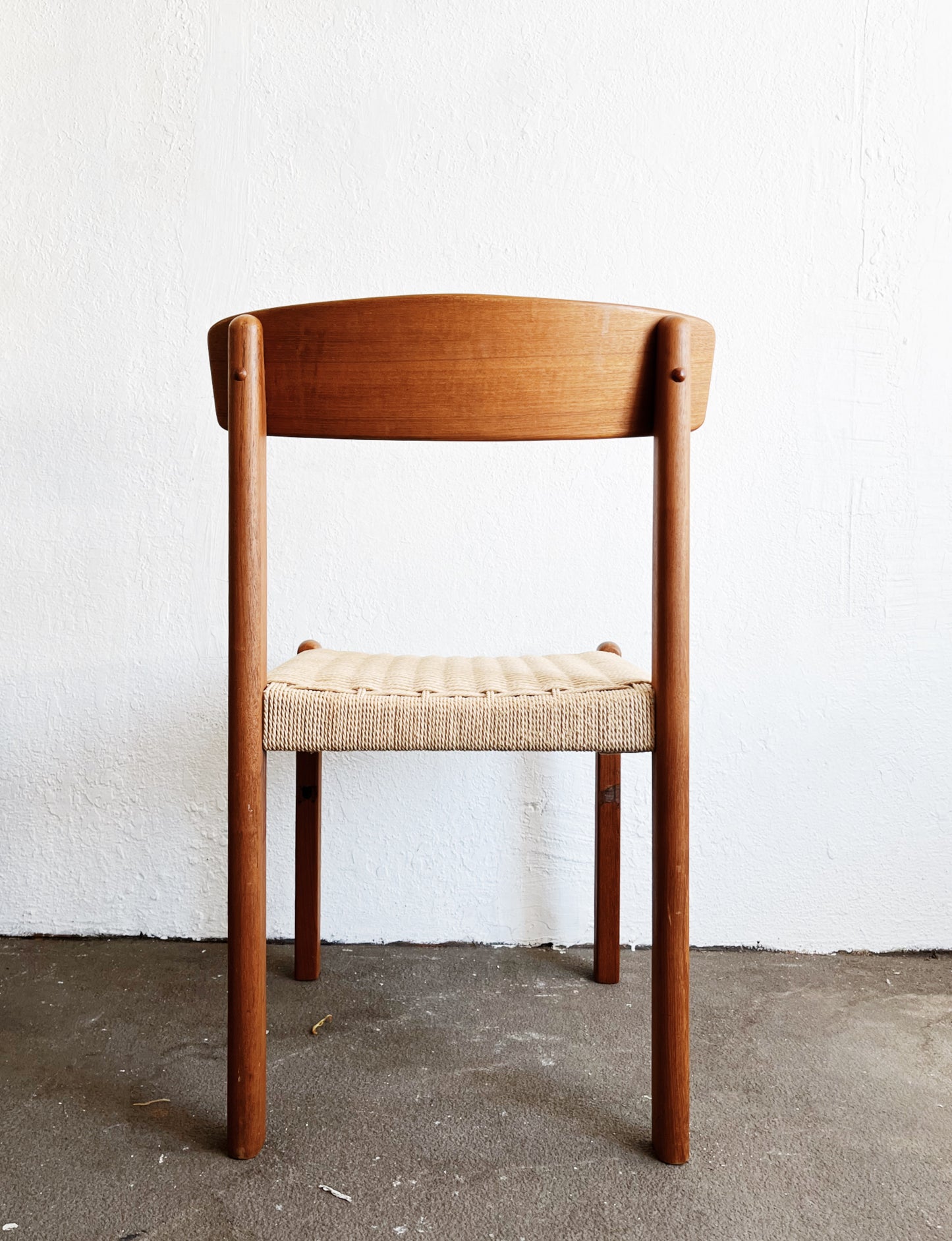 Teak and Rope Chair