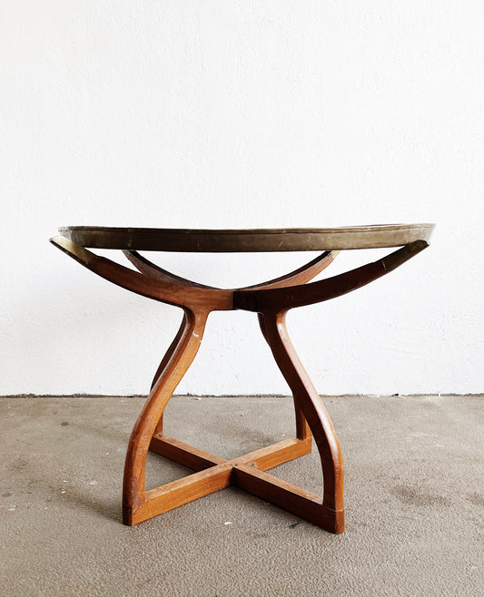 Mid Century Brass Tray Table