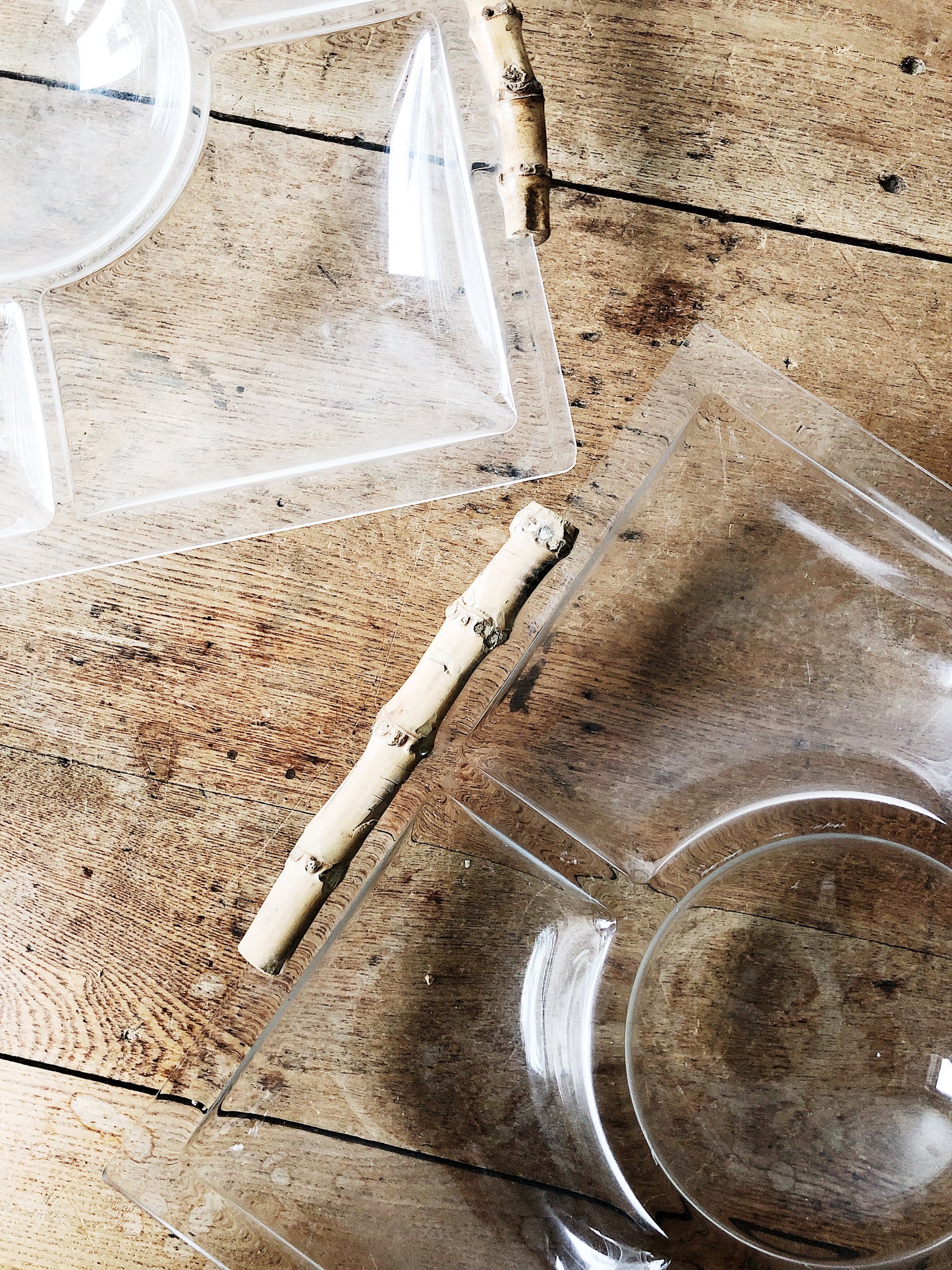 Vintage Lucite Serving Tray