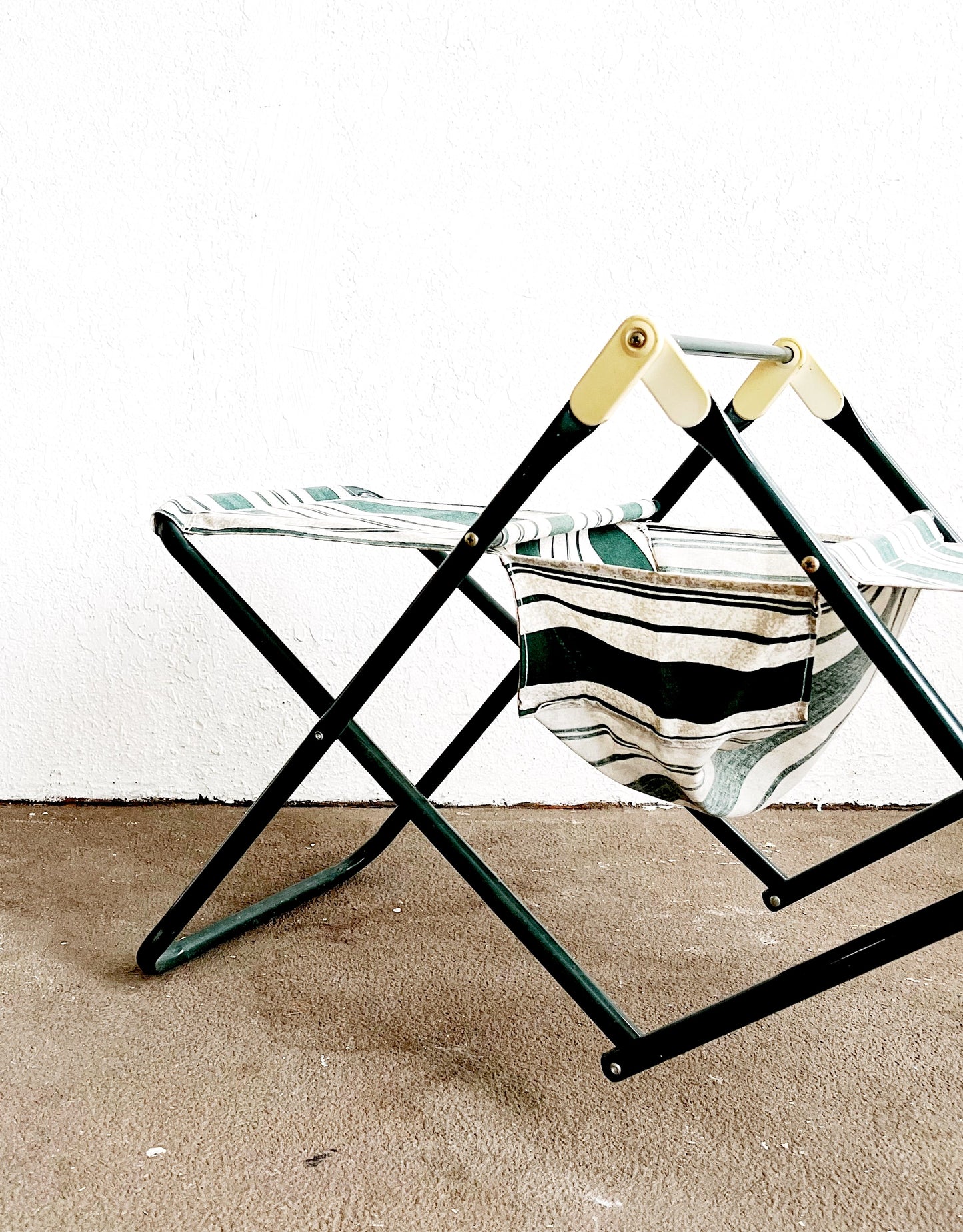 Vintage Folding Double Camp Stool