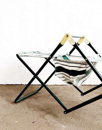 Vintage Folding Double Camp Stool