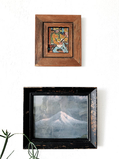 Vintage Original Framed Folk Art Painting