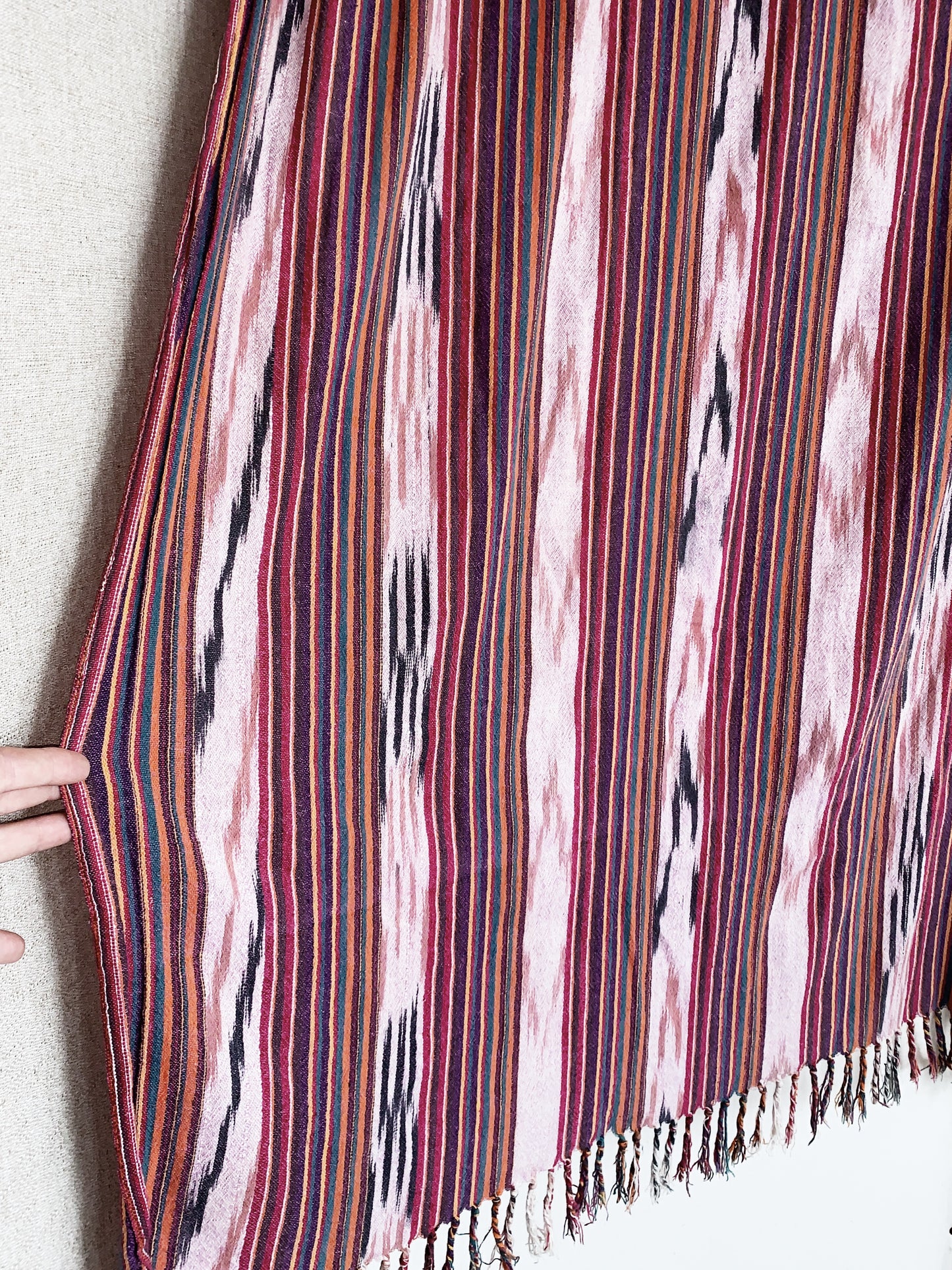 Vintage Cotton Ikat Textile