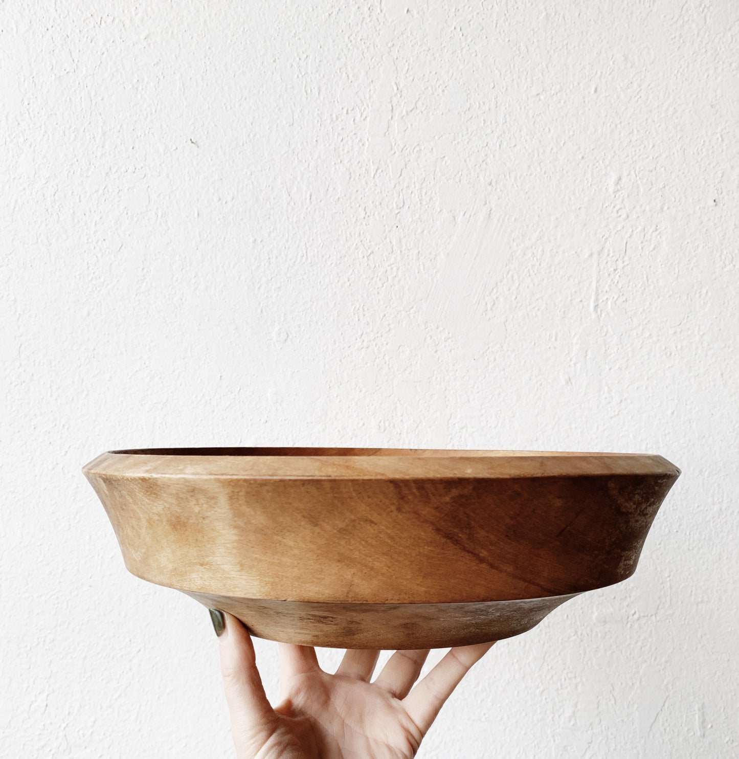 Vintage Carved Wood Bowl