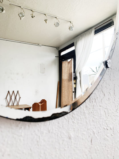 Vintage Beveled Oval Mirror