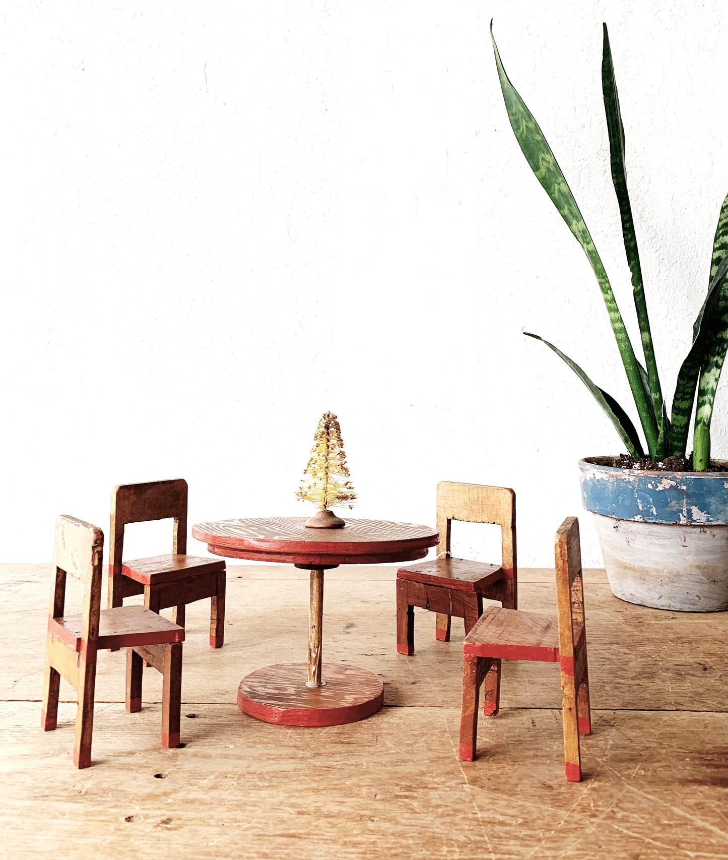 Vintage Handmade Miniature Furniture Set