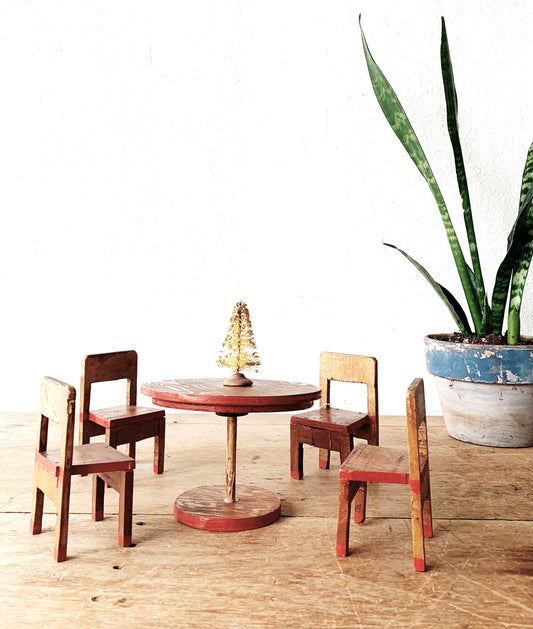 Vintage Handmade Miniature Furniture Set