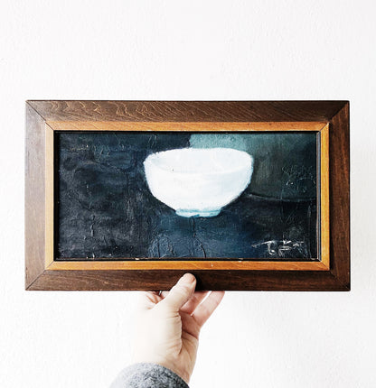 Original Oil Painting - White Vessel