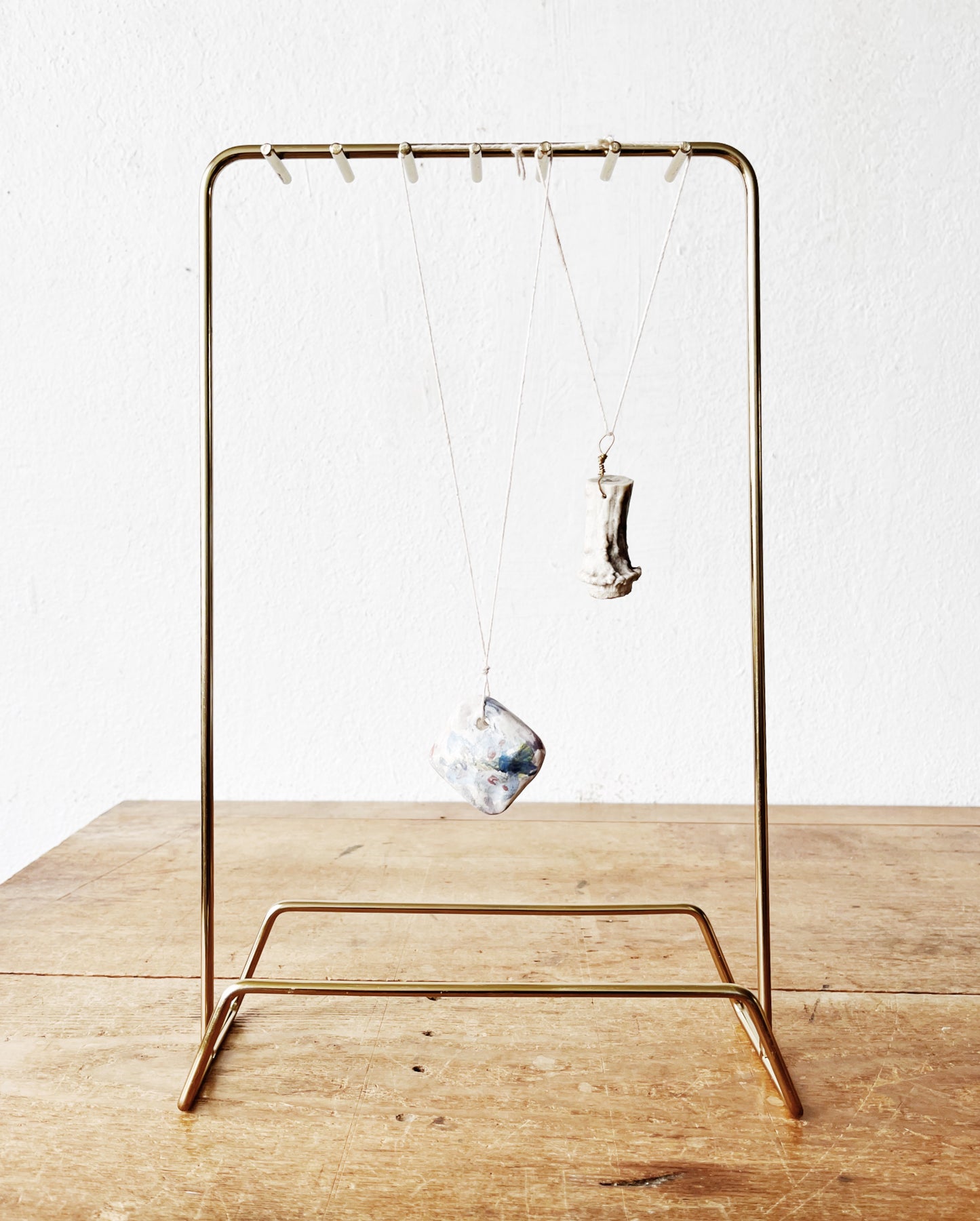 Vintage Brass Hanging Rack