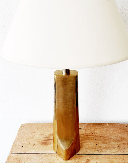 Vintage Brass Modernist Lamp