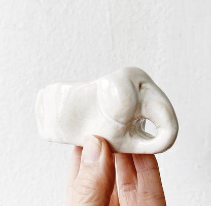 Handmade Clay Elephant Dish