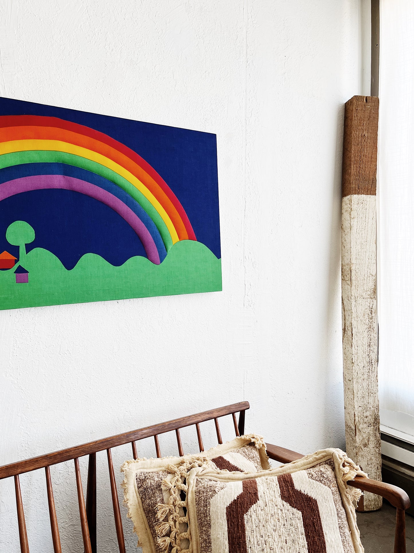 Vintage Finnish Quilted Fabric Art