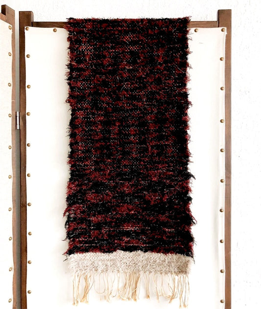 Antique Folk Woven Rug Runner