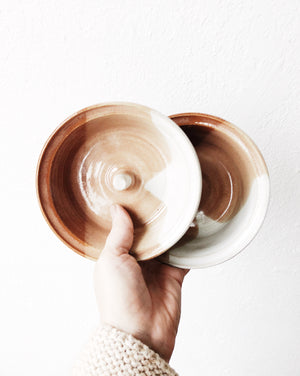 Pair of Vintage Ceramic Nipple Bowls