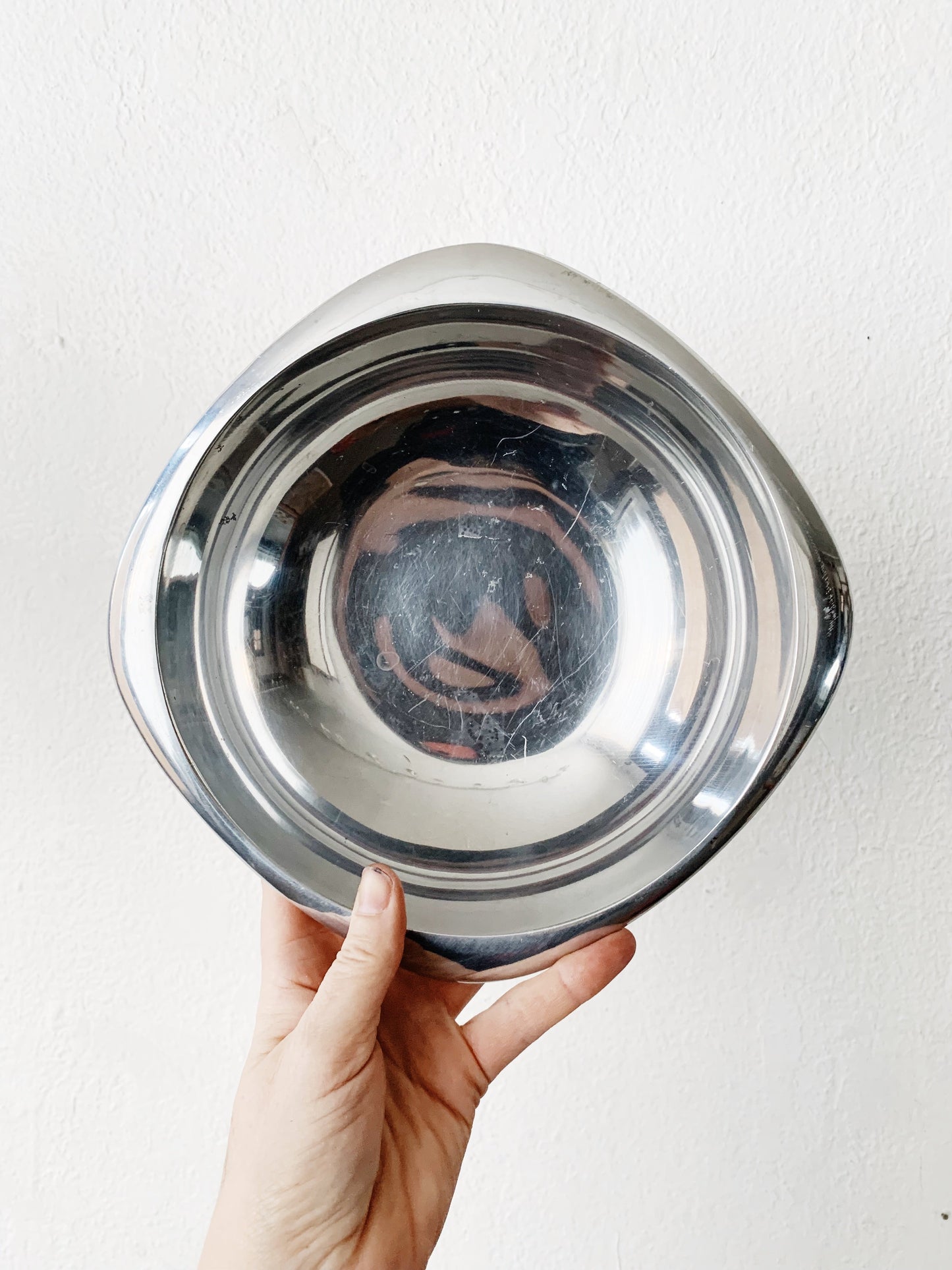 Post Mod Chrome Serving Bowl