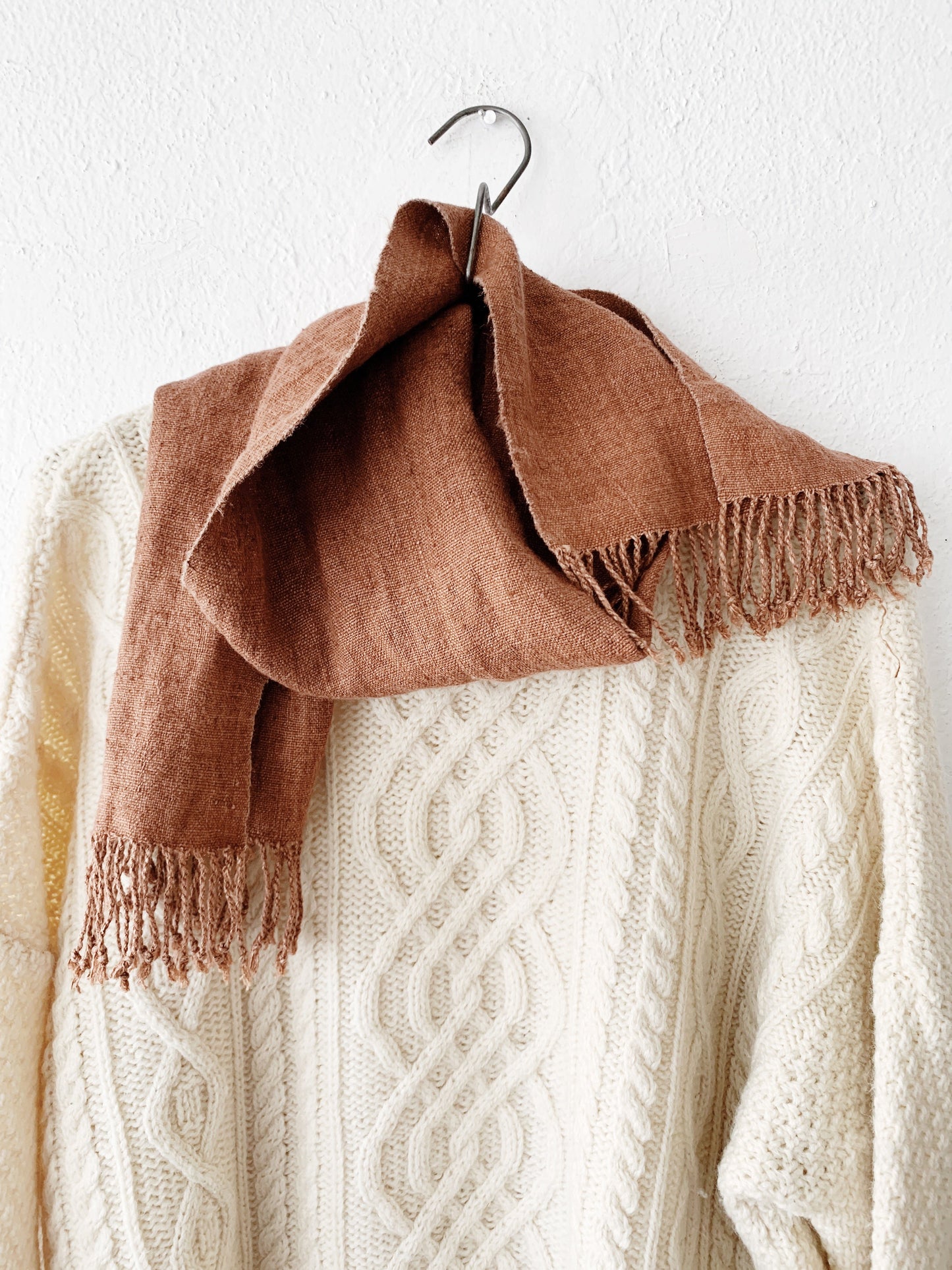 Terra Cotta Hemp/Linen  Scarf