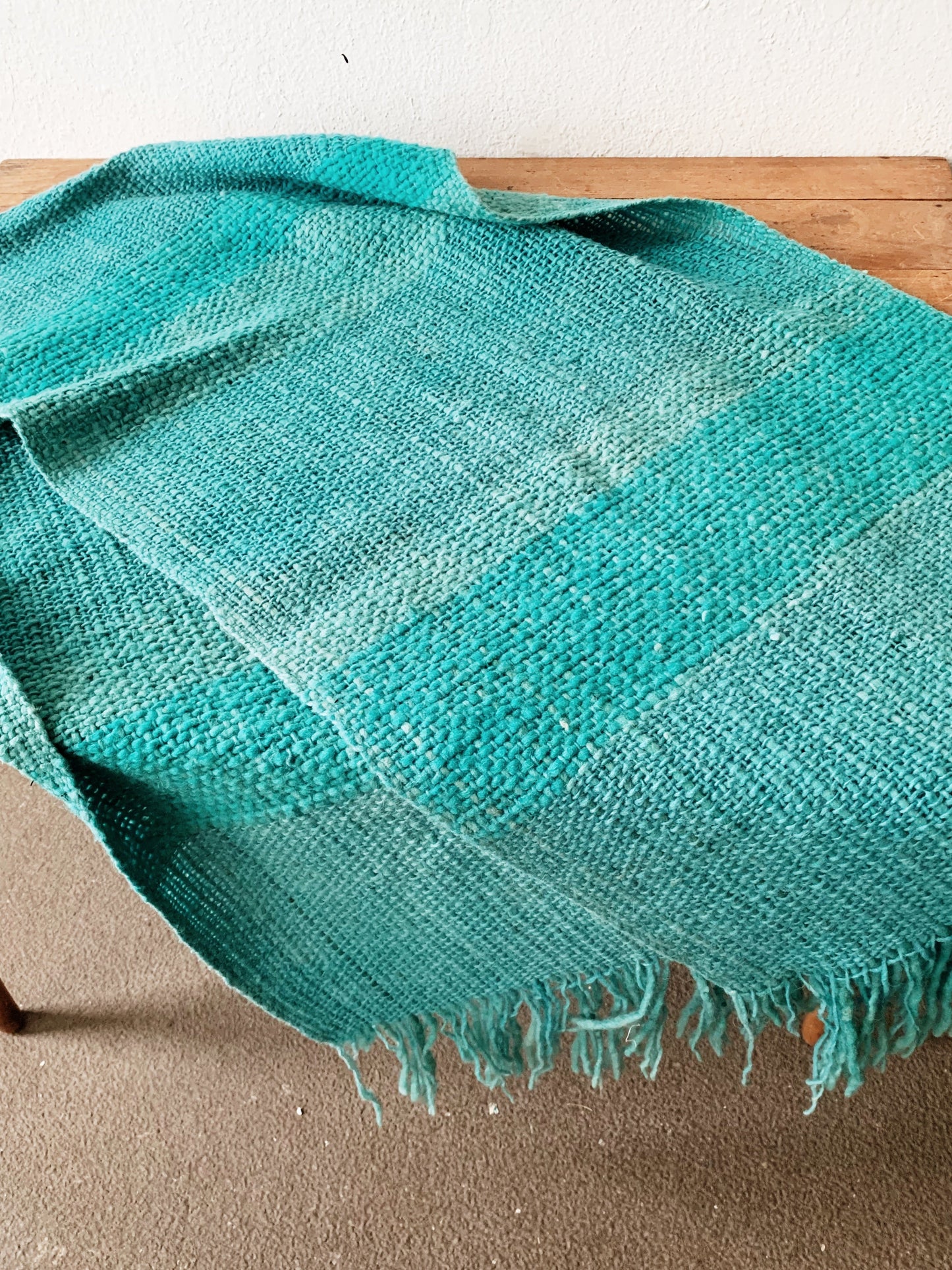 Vintage Handwoven Wool BlendTextile