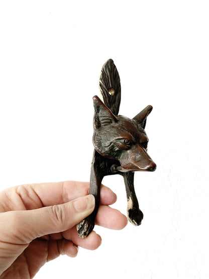 Brass Fox Doorknocker