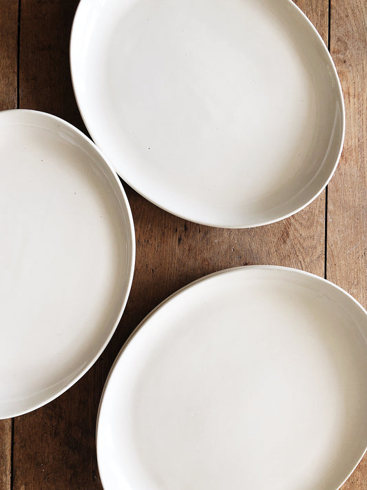 Set 4 Vintage Russel Wright Style Dinner Plates