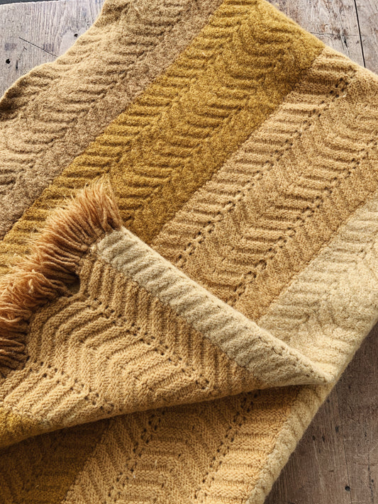 Vintage Wool Afghan