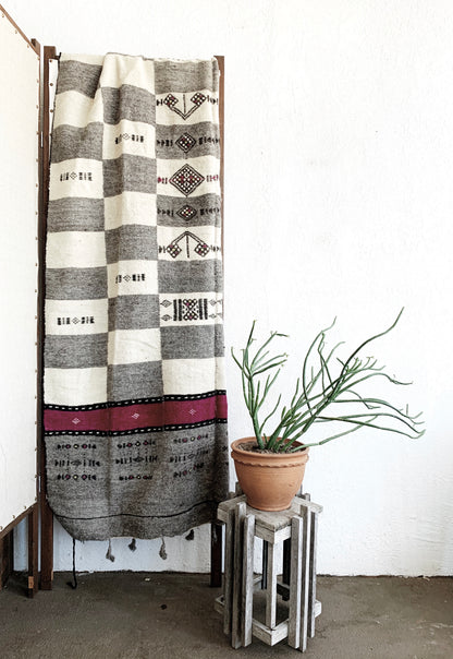 Large Vintage Wool Textile/ Rug