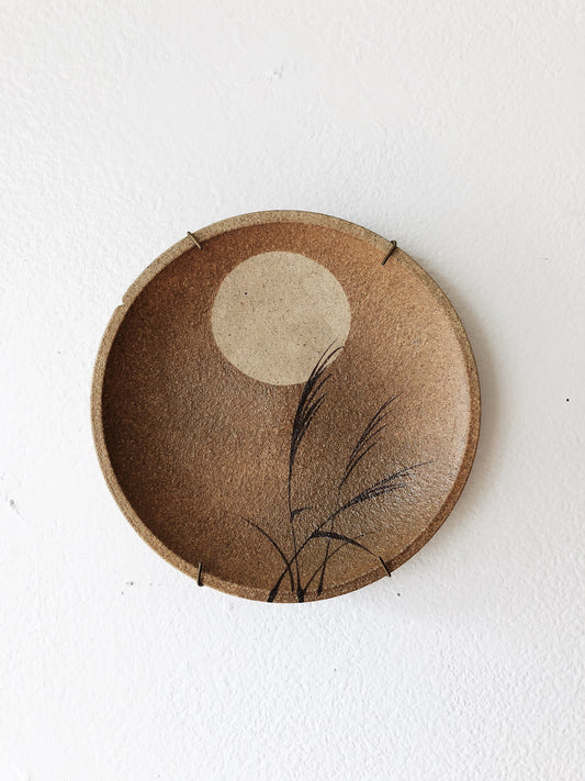 Petite Vintage Ceramic Harvest Moon Plate