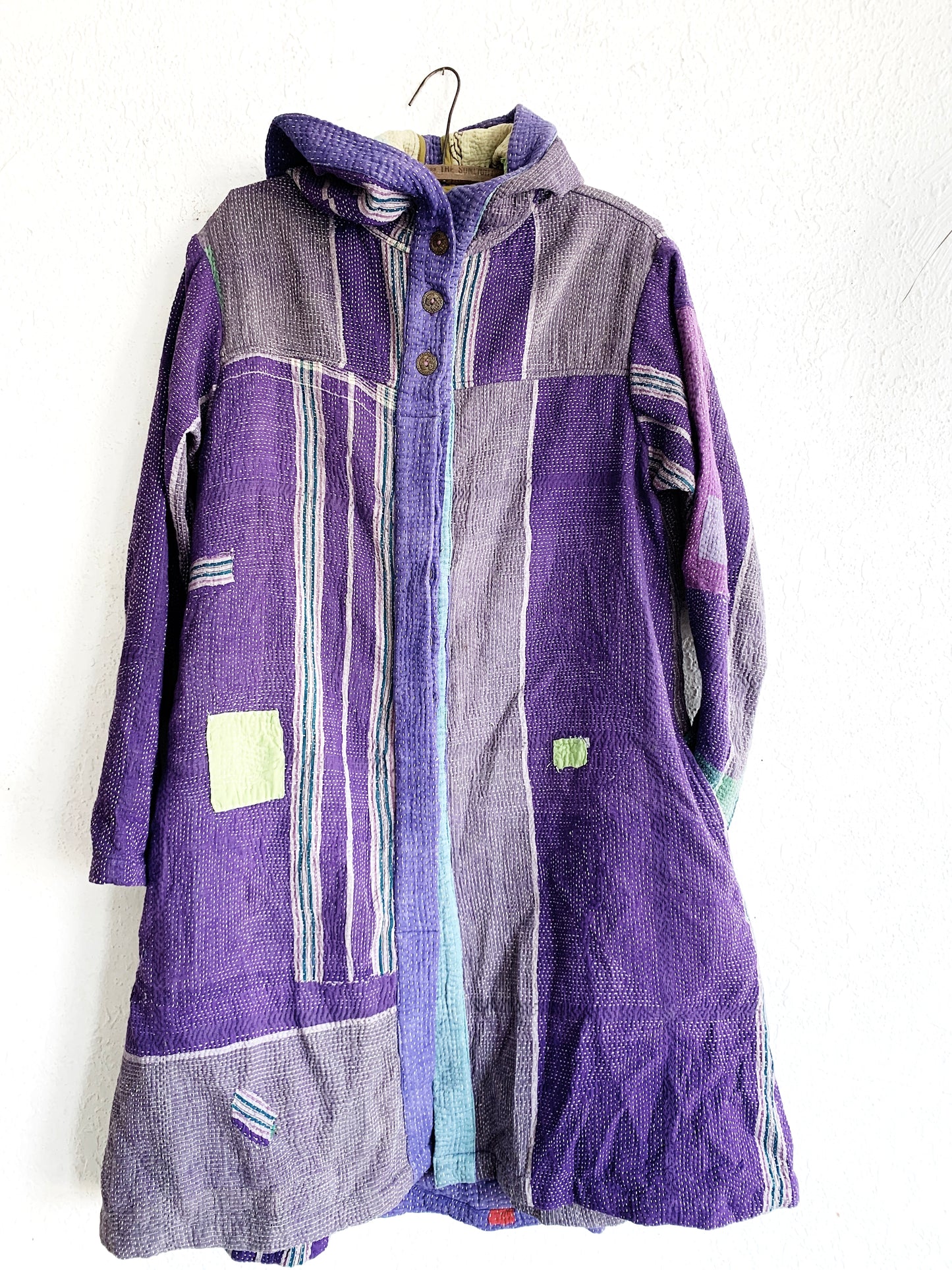 Maiwa Kantha Quilt Hooded Coat