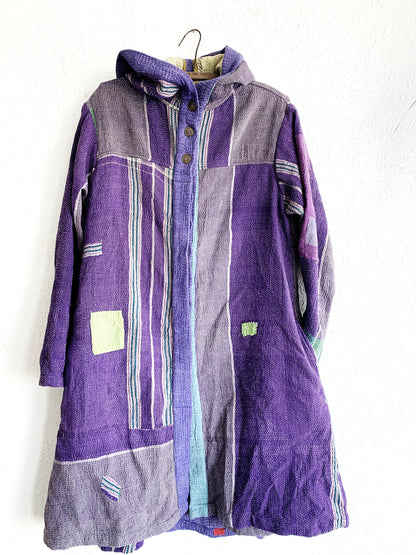 Maiwa Kantha Quilt Hooded Coat