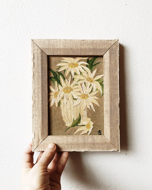 Vintage Floral Oil Painting