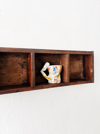 Primitive Cubby Shelf