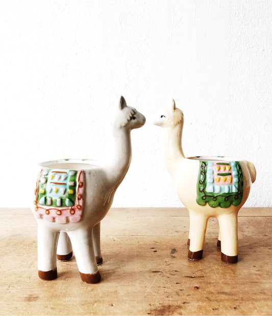 Vintage Llama Planter