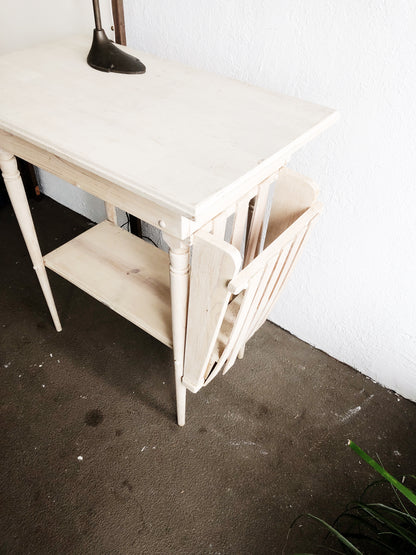 Vintage Natural Wood Book Table