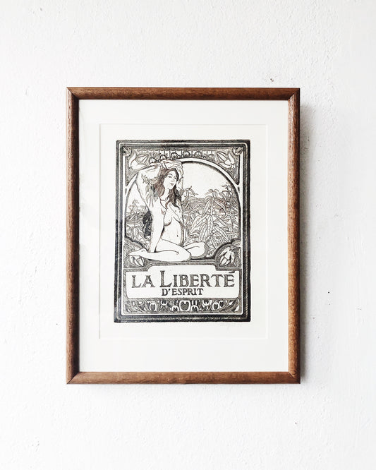 Vintage 1970s Original Etching