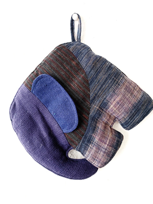 Handmade Cotton Elephant Hot Pad