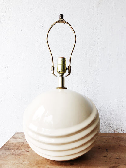 Vintage Ceramic Orb Lamp