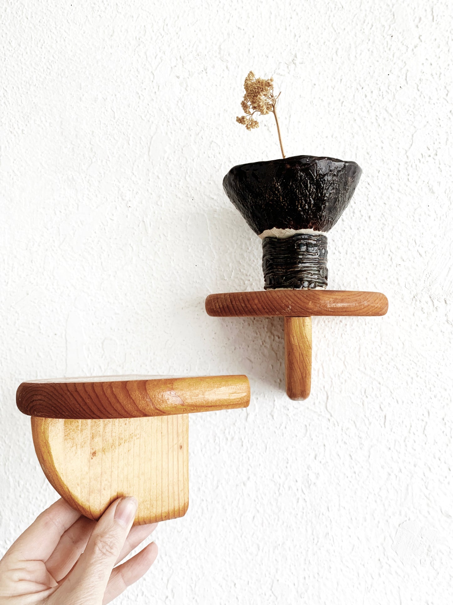 Vintage Wood Wall Shelves
