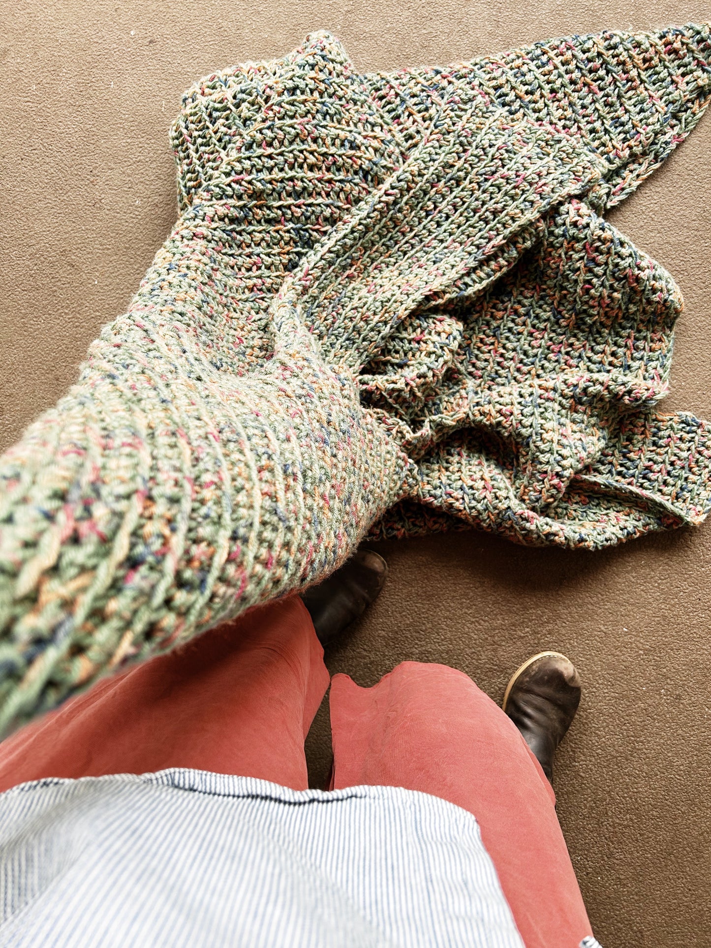 Hand Knit Afghan