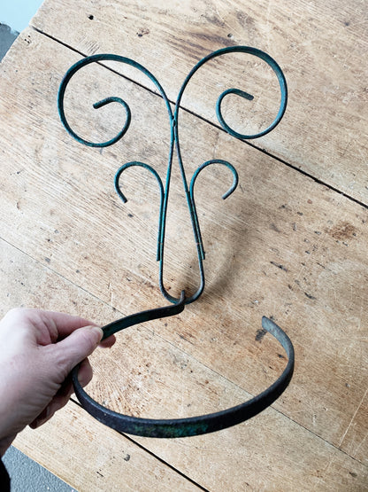 Mid Century Iron Pot Holder