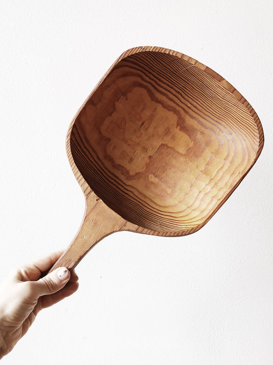 Large Primitive Wood Scoop