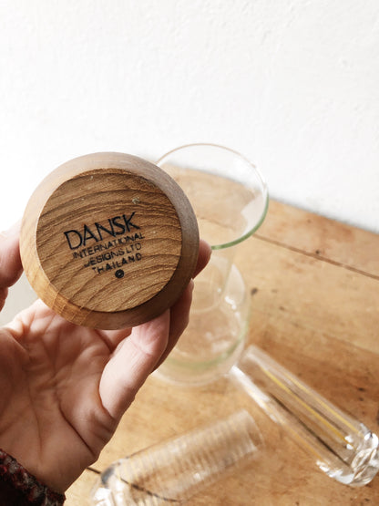 Vintage Dansk Decanter and Glasses