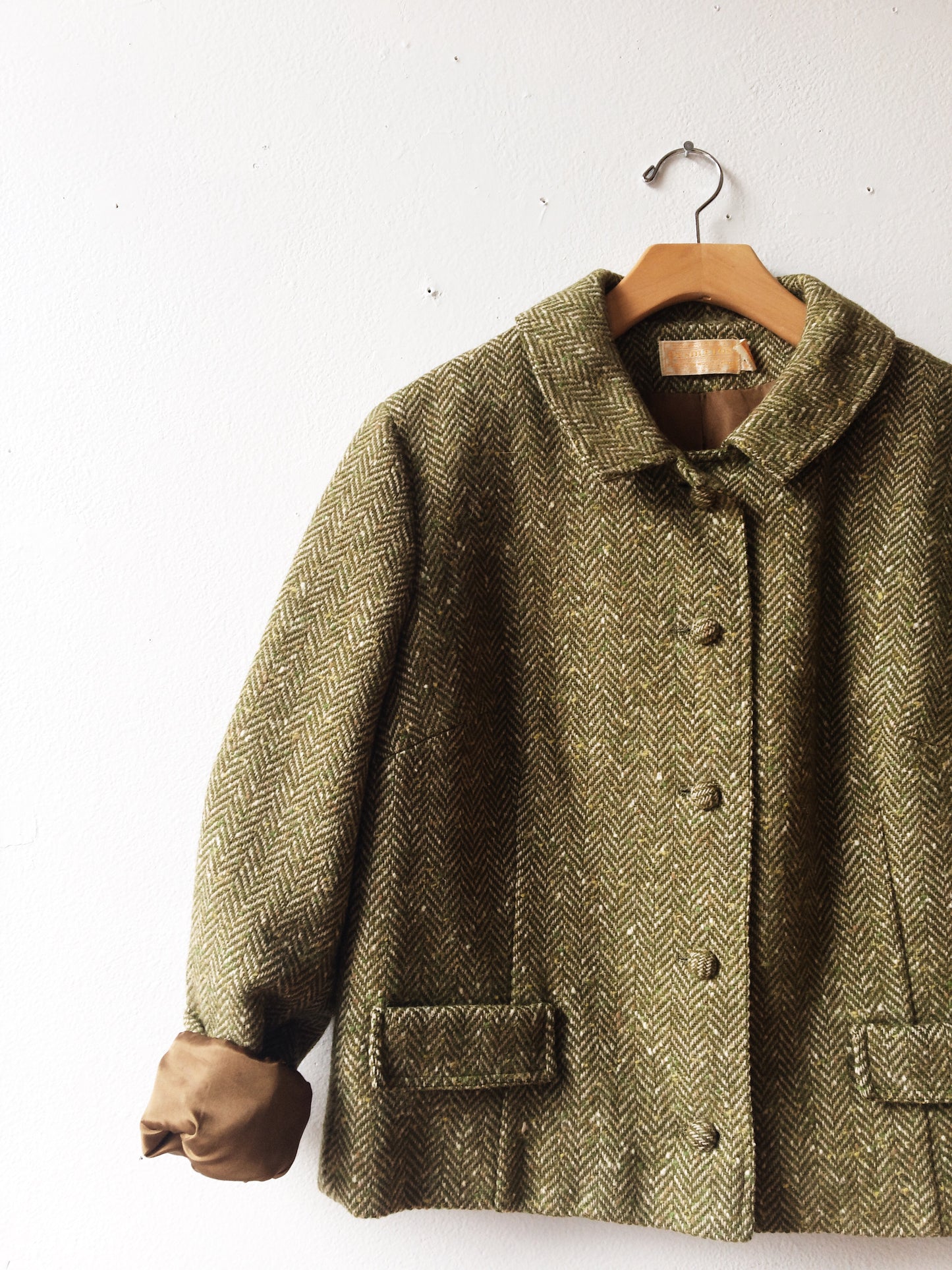 Vintage Pendleton Olive Tweed Jacket