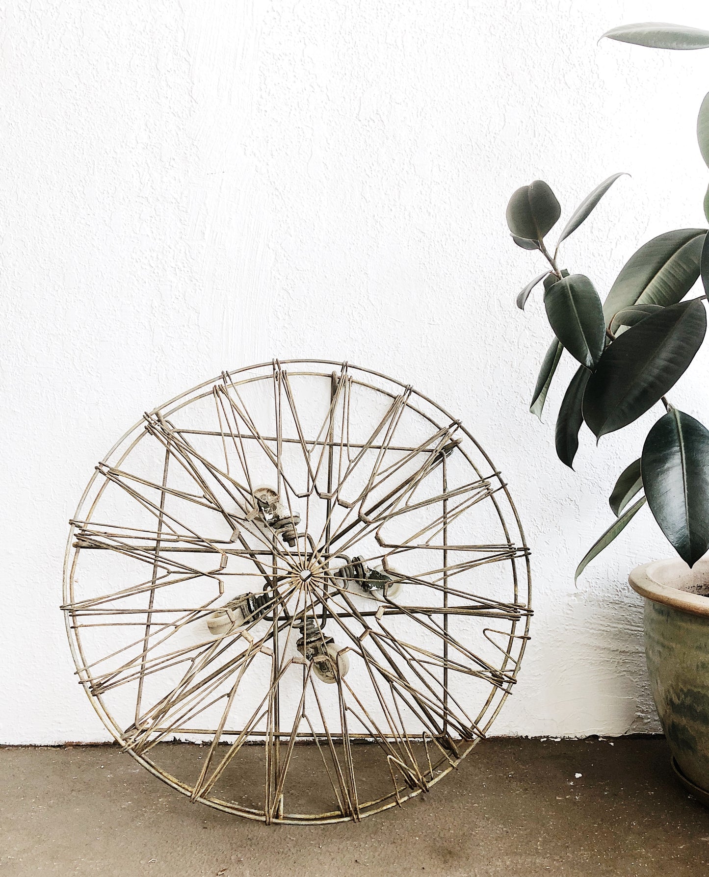 Antique Collapsible Wire Cart