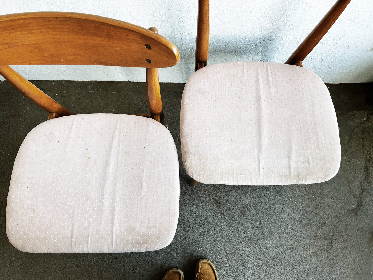 Mid Century Dining Chairs Set of Two