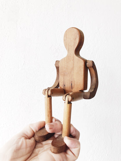 Vintage Wooden Person