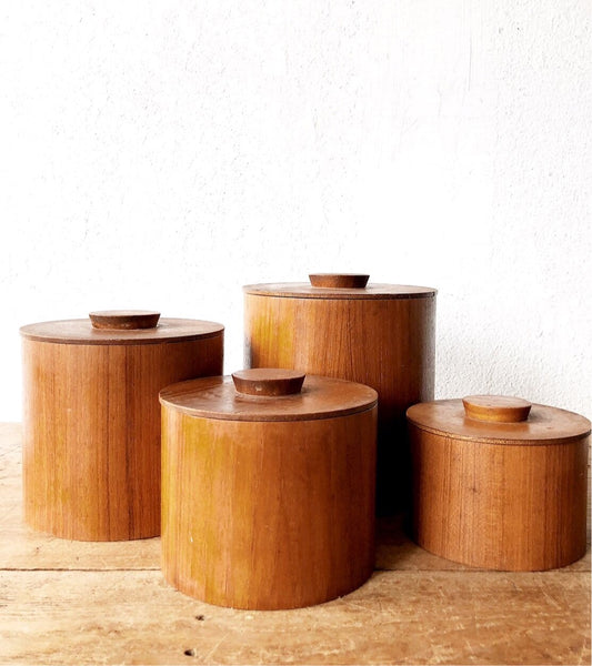 MCM Wood Canister Set