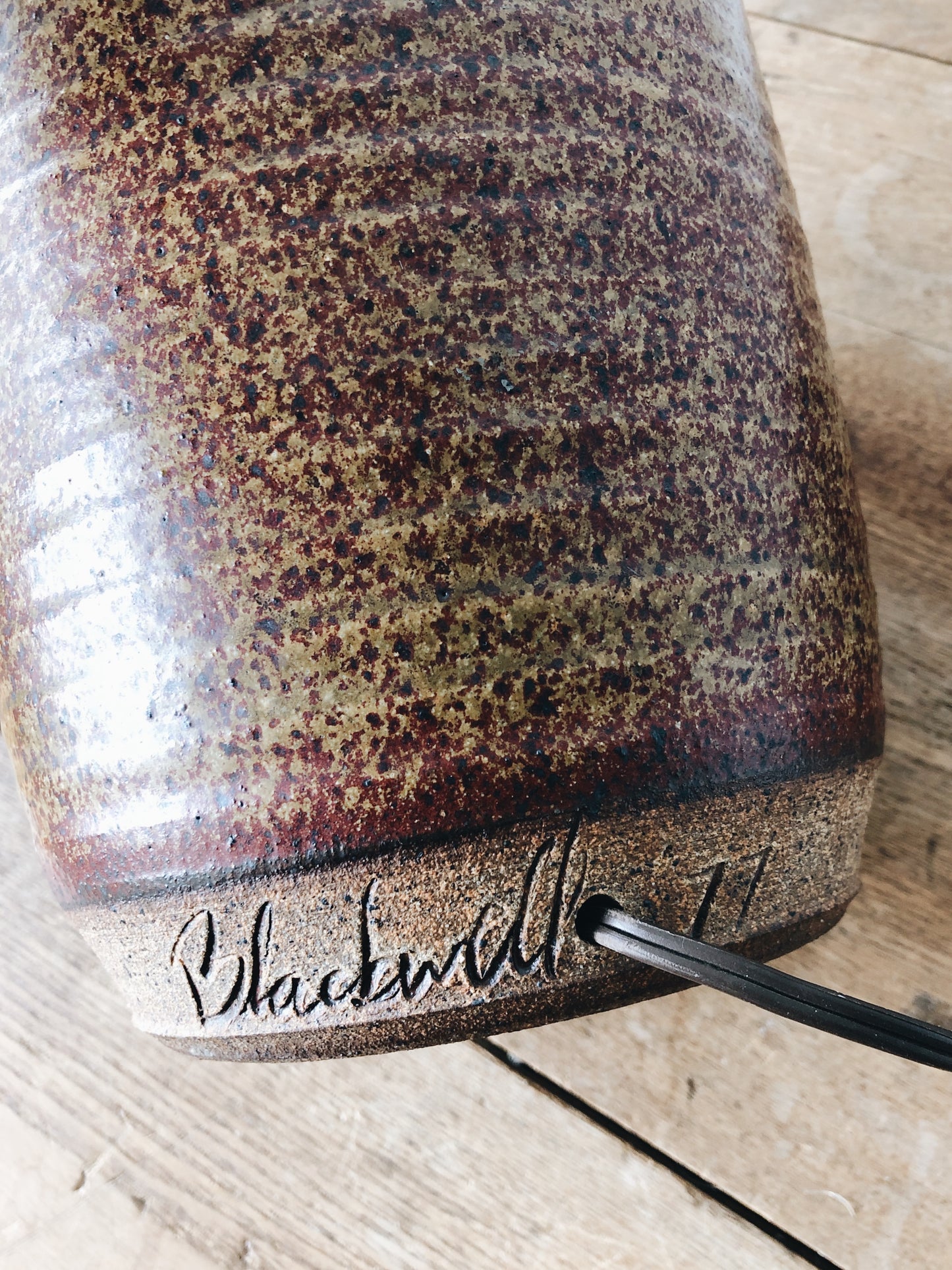 Handmade 1970s Ceramic Lamp