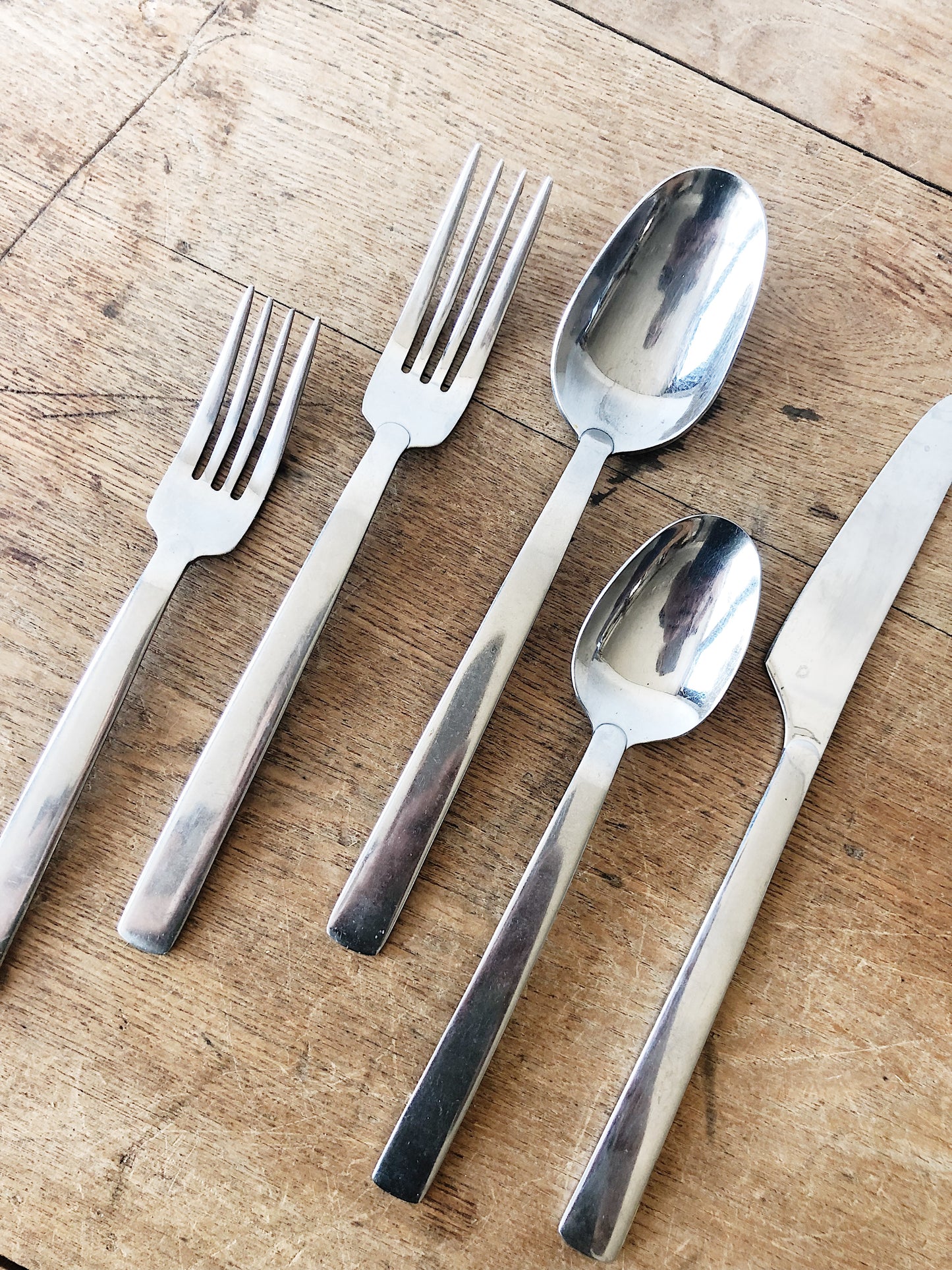 Vintage Dansk Stainless Silverware Set for Four