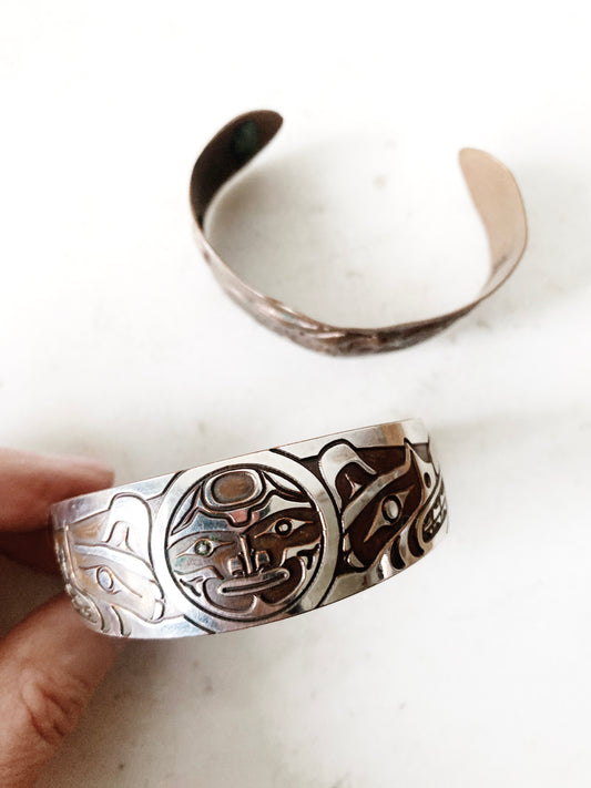 Original Vintage Signed Harold Alfred First Nation Cuff