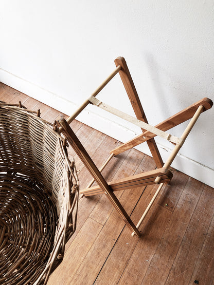 Vintage Laundry Basket and Stand